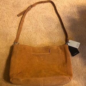 *MOVING SALE* NWT Camel Faux Suede Purse